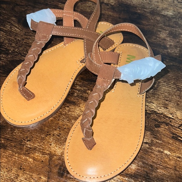 MIA Kids Brown‎ Sandals with Braided Straps NEW Size 13 - Picture 5 of 5